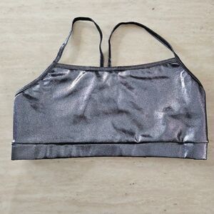 Weissman Balera silver dance top NWOT